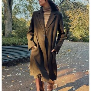 Zara Basic Soft Coat Brown Vigore 4344/690/719 Size S